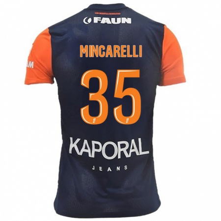 Kandiny Hombre Camiseta Lucas Mincarelli #35 Azul Marino Naranja 1ª Equipación 2024/25 La Camisa Chile