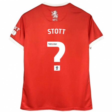 Kandiny Hombre Camiseta Jack Stott #0 Rojo Blanco 1ª Equipación 2024/25 La Camisa Chile