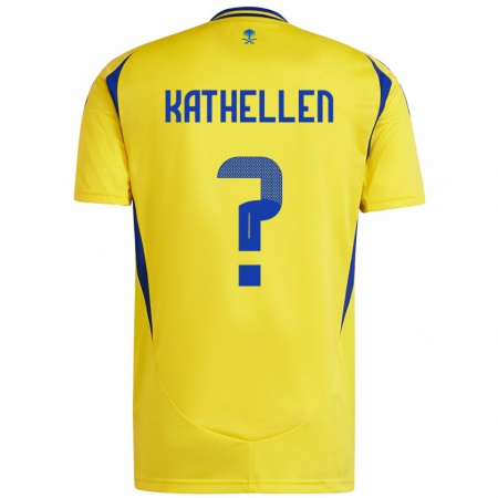 Kandiny Hombre Camiseta Kathellen #0 Amarillo Azul 1ª Equipación 2024/25 La Camisa Chile