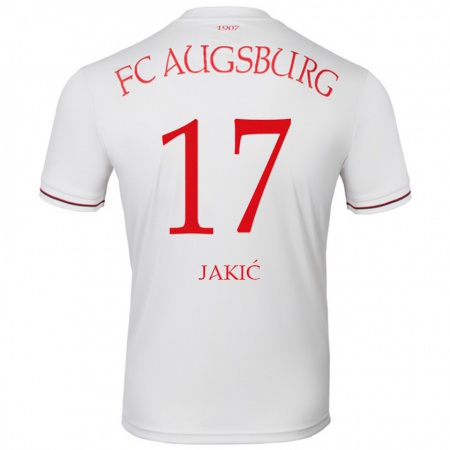 Kandiny Hombre Camiseta Kristijan Jakic #17 Blanco 1ª Equipación 2024/25 La Camisa Chile