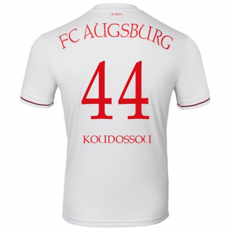 Kandiny Hombre Camiseta Henri Koudossou #44 Blanco 1ª Equipación 2024/25 La Camisa Chile