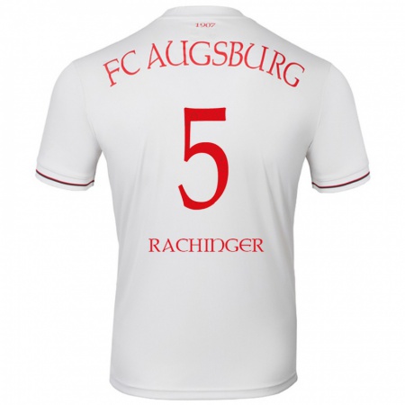 Kandiny Hombre Camiseta Lorenz Rachinger #5 Blanco 1ª Equipación 2024/25 La Camisa Chile