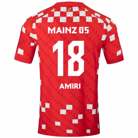 Kandiny Hombre Camiseta Nadiem Amiri #18 Blanco Rojo 1ª Equipación 2024/25 La Camisa Chile