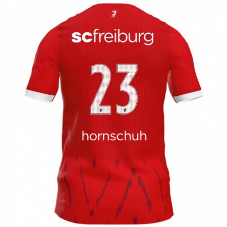 Kandiny Hombre Camiseta Marc Hornschuh #23 Rojo 1ª Equipación 2024/25 La Camisa Chile