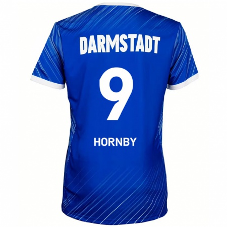 Kandiny Hombre Camiseta Fraser Hornby #9 Azul Blanco 1ª Equipación 2024/25 La Camisa Chile