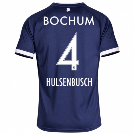 Kandiny Hombre Camiseta Daniel Hülsenbusch #4 Azul Oscuro 1ª Equipación 2024/25 La Camisa Chile