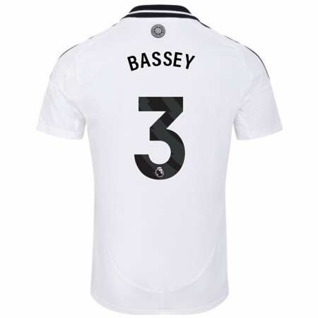 Kandiny Hombre Camiseta Calvin Bassey #3 Blanco 1ª Equipación 2024/25 La Camisa Chile