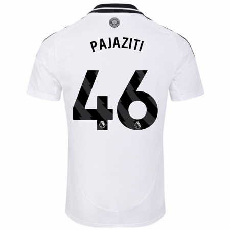 Kandiny Hombre Camiseta Adrion Pajaziti #46 Blanco 1ª Equipación 2024/25 La Camisa Chile