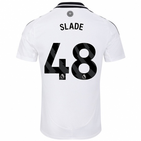 Kandiny Hombre Camiseta Bradley Slade #48 Blanco 1ª Equipación 2024/25 La Camisa Chile