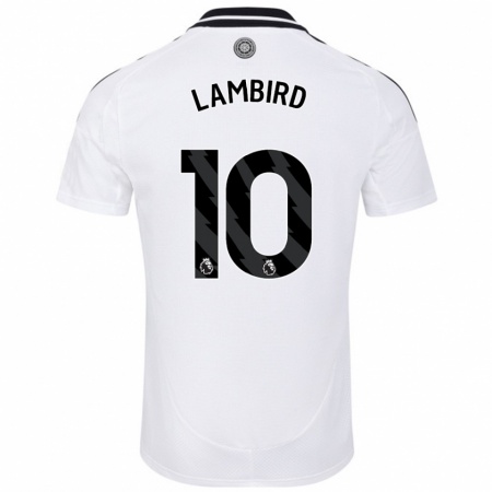 Kandiny Hombre Camiseta Lilly Lambird #10 Blanco 1ª Equipación 2024/25 La Camisa Chile