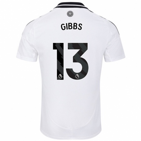 Kandiny Hombre Camiseta Frankie Gibbs #13 Blanco 1ª Equipación 2024/25 La Camisa Chile