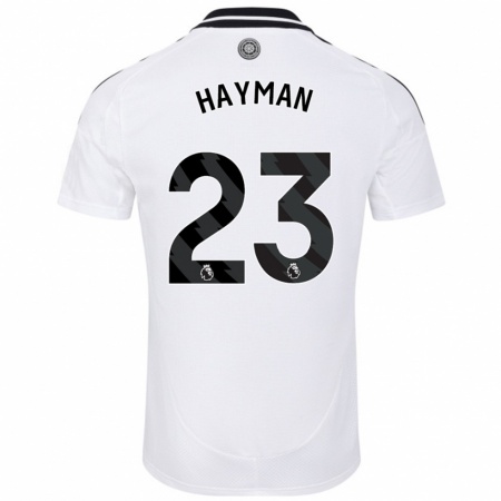 Kandiny Hombre Camiseta Alex Hayman #23 Blanco 1ª Equipación 2024/25 La Camisa Chile