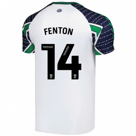 Kandiny Hombre Camiseta Natasha Fenton #14 Blanco 2ª Equipación 2024/25 La Camisa Chile