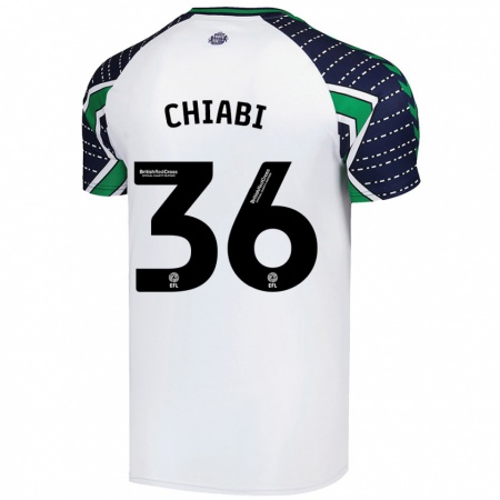 Kandiny Hombre Camiseta Tom Chiabi #36 Blanco 2ª Equipación 2024/25 La Camisa Chile