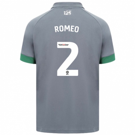 Kandiny Hombre Camiseta Mahlon Romeo #2 Gris Oscuro 2ª Equipación 2024/25 La Camisa Chile