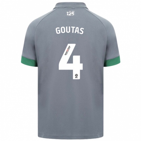 Kandiny Hombre Camiseta Dimitrios Goutas #4 Gris Oscuro 2ª Equipación 2024/25 La Camisa Chile