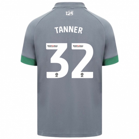 Kandiny Hombre Camiseta Ollie Tanner #32 Gris Oscuro 2ª Equipación 2024/25 La Camisa Chile