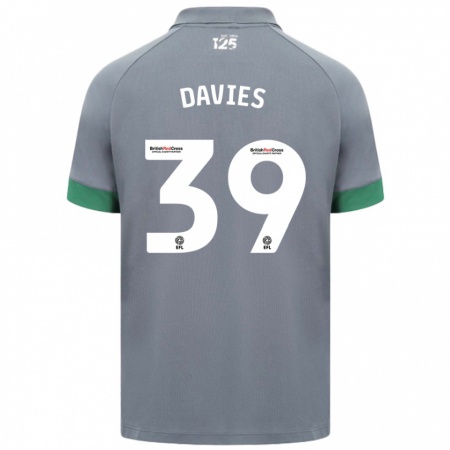 Kandiny Hombre Camiseta Isaak Davies #39 Gris Oscuro 2ª Equipación 2024/25 La Camisa Chile