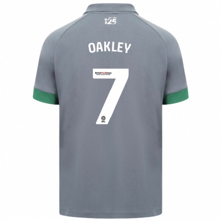 Kandiny Hombre Camiseta Rhianne Oakley #7 Gris Oscuro 2ª Equipación 2024/25 La Camisa Chile