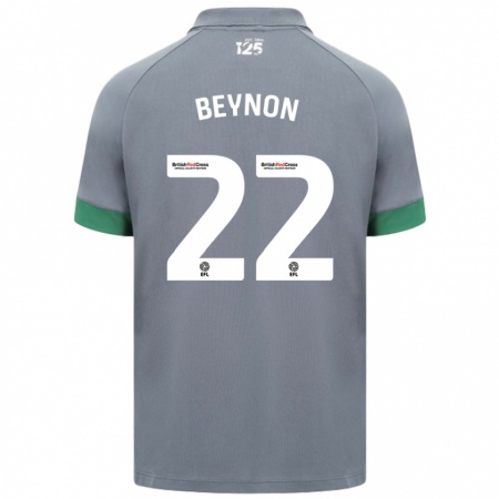 Kandiny Hombre Camiseta Emma Beynon #22 Gris Oscuro 2ª Equipación 2024/25 La Camisa Chile