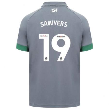 Kandiny Hombre Camiseta Romaine Sawyers #19 Gris Oscuro 2ª Equipación 2024/25 La Camisa Chile