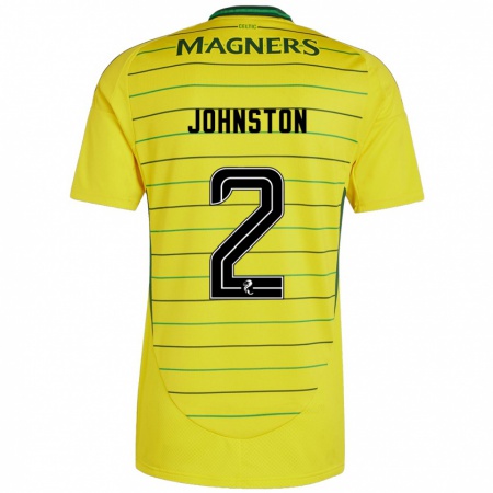 Kandiny Hombre Camiseta Alistair Johnston #2 Amarillo 2ª Equipación 2024/25 La Camisa Chile