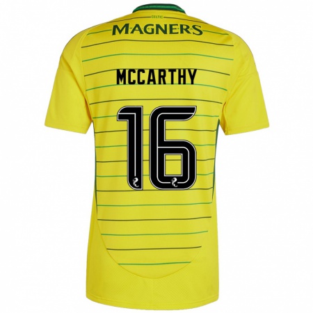 Kandiny Hombre Camiseta James Mccarthy #16 Amarillo 2ª Equipación 2024/25 La Camisa Chile