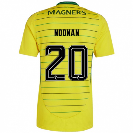 Kandiny Hombre Camiseta Saoirse Noonan #20 Amarillo 2ª Equipación 2024/25 La Camisa Chile