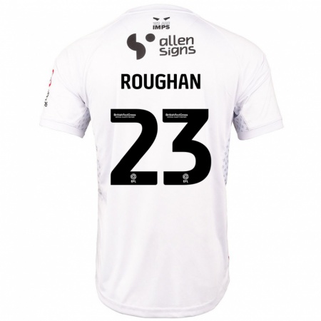 Kandiny Hombre Camiseta Sean Roughan #23 Rojo Blanco 2ª Equipación 2024/25 La Camisa Chile