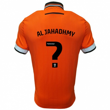 Kandiny Hombre Camiseta Murtadha Al-Jahadhmy #0 Naranja Blanco 2ª Equipación 2024/25 La Camisa Chile