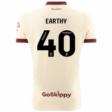 Kandiny Hombre Camiseta George Earthy #40 Crema Blanco 2ª Equipación 2024/25 La Camisa Chile