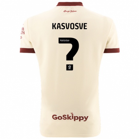 Kandiny Hombre Camiseta Henry Kasvosve #0 Crema Blanco 2ª Equipación 2024/25 La Camisa Chile