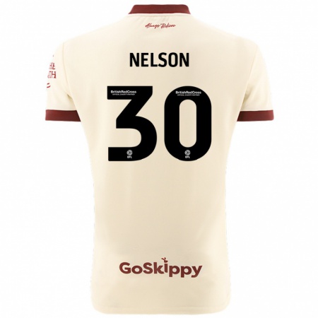 Kandiny Hombre Camiseta Raekwon Nelson #30 Crema Blanco 2ª Equipación 2024/25 La Camisa Chile