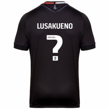 Kandiny Hombre Camiseta Matty Lusakueno #0 Negro 2ª Equipación 2024/25 La Camisa Chile