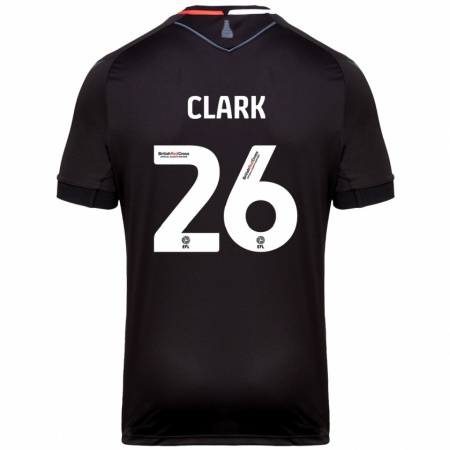 Kandiny Hombre Camiseta Ciaran Clark #26 Negro 2ª Equipación 2024/25 La Camisa Chile