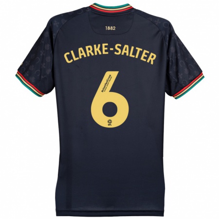 Kandiny Hombre Camiseta Jake Clarke-Salter #6 Azul Marino Oscuro 2ª Equipación 2024/25 La Camisa Chile