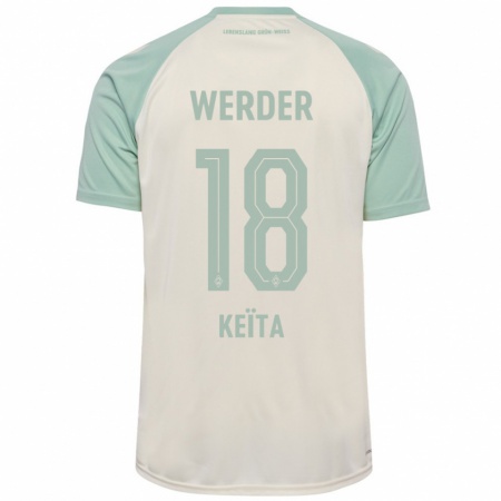 Kandiny Hombre Camiseta Naby Keïta #18 Blanquecino Verde Claro 2ª Equipación 2024/25 La Camisa Chile