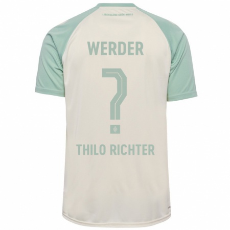 Kandiny Hombre Camiseta Jasper Thilo Richter #0 Blanquecino Verde Claro 2ª Equipación 2024/25 La Camisa Chile