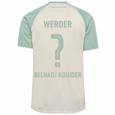 Kandiny Hombre Camiseta Mahfoud Belhadj Kouider #0 Blanquecino Verde Claro 2ª Equipación 2024/25 La Camisa Chile