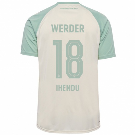 Kandiny Hombre Camiseta Daniel Ihendu #18 Blanquecino Verde Claro 2ª Equipación 2024/25 La Camisa Chile