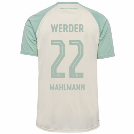 Kandiny Hombre Camiseta Justus Mahlmann #22 Blanquecino Verde Claro 2ª Equipación 2024/25 La Camisa Chile