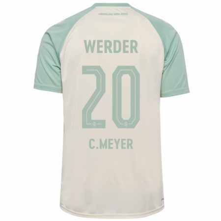 Kandiny Hombre Camiseta Christin Meyer #20 Blanquecino Verde Claro 2ª Equipación 2024/25 La Camisa Chile