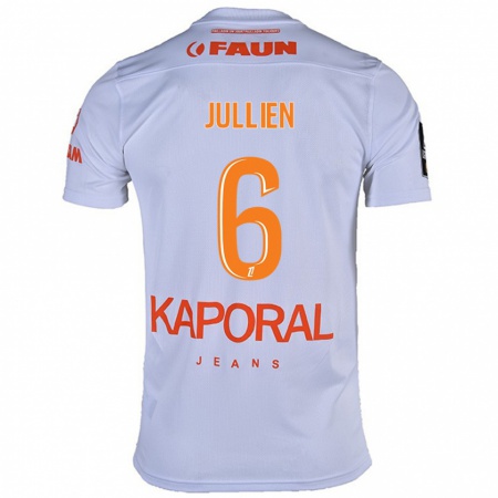 Kandiny Hombre Camiseta Christopher Jullien #6 Blanco 2ª Equipación 2024/25 La Camisa Chile