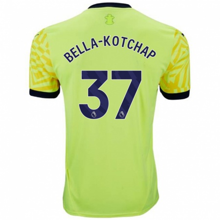 Kandiny Hombre Camiseta Armel Bella-Kotchap #37 Amarillo 2ª Equipación 2024/25 La Camisa Chile