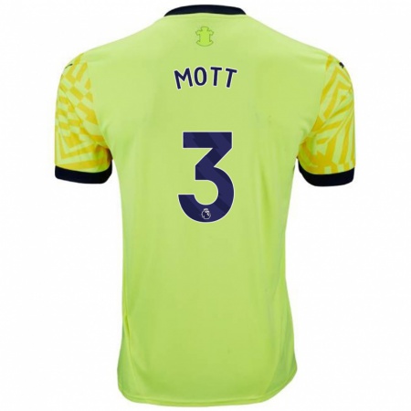 Kandiny Hombre Camiseta Milly Mott #3 Amarillo 2ª Equipación 2024/25 La Camisa Chile