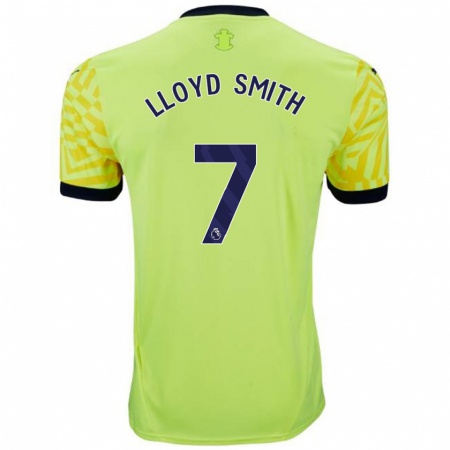 Kandiny Hombre Camiseta Lexi Lloyd-Smith #7 Amarillo 2ª Equipación 2024/25 La Camisa Chile