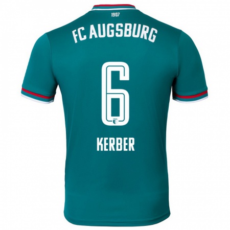 Kandiny Hombre Camiseta Luca Kerber #6 Verde Oscuro 2ª Equipación 2024/25 La Camisa Chile