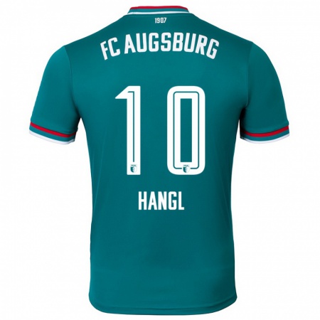 Kandiny Hombre Camiseta Florian Hangl #10 Verde Oscuro 2ª Equipación 2024/25 La Camisa Chile