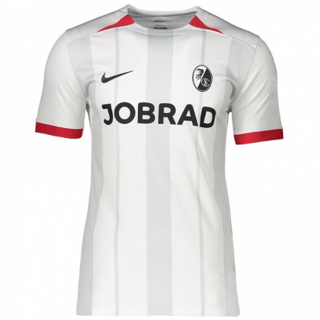 Kandiny Hombre Camiseta Steven Probst #0 Blanco Gris 2ª Equipación 2024/25 La Camisa Chile