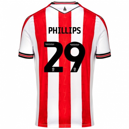 Kandiny Mujer Camiseta D'margio Wright-Phillips #29 Rojo Blanco 1ª Equipación 2024/25 La Camisa Chile